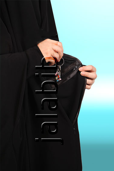 چادر جلابیب حریر اسود ایرانی