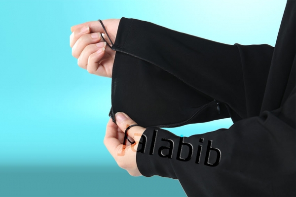 چادر جلابیب حریر اسود ایرانی