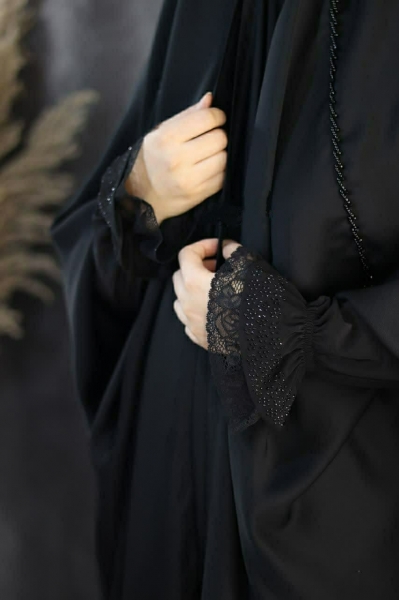 ساق پرنسسی نگین دار مشکی