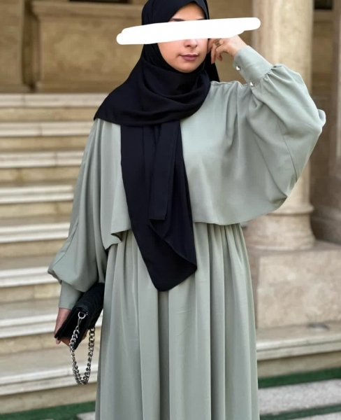 مانتو عبایی ترنم مشکی