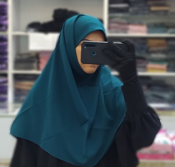 مقنعه خبرنگاری کرپ اعلا (متوسط)